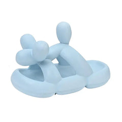 Dog Balloon Thick Sole Elastic Sandals - Blue / 35-36(foot