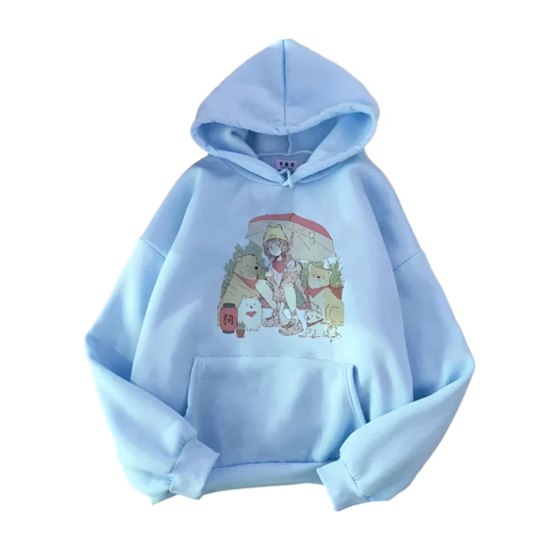 Dog Girl Kawaii Hoodie