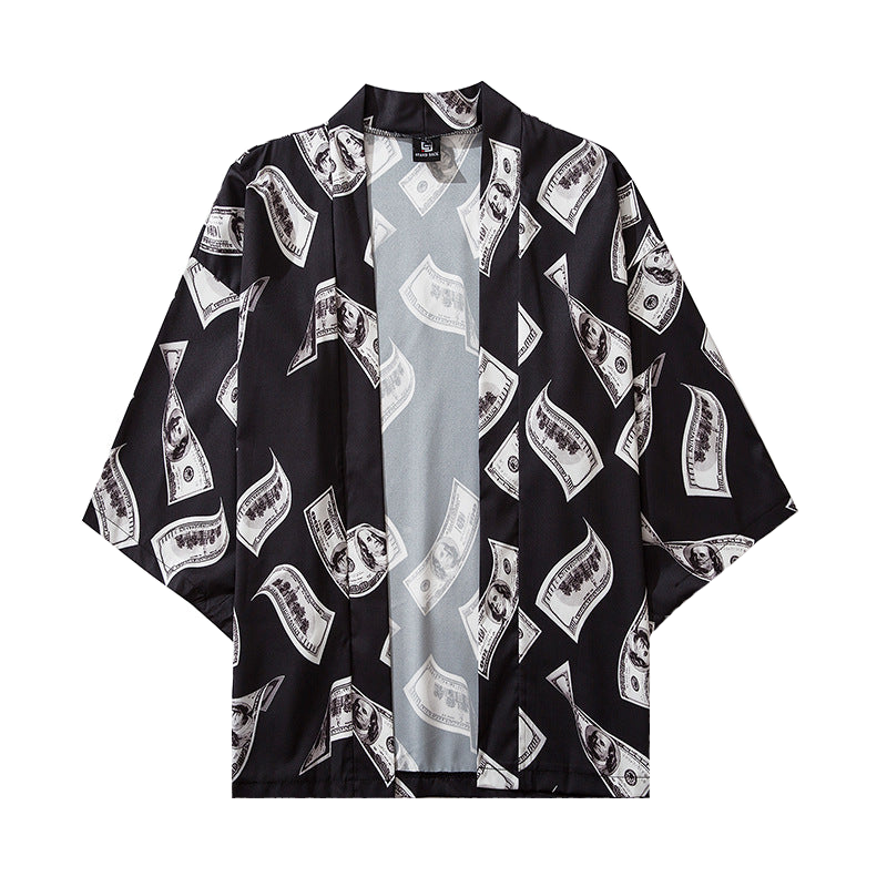 Dollar Japanese Style 3/4 Sleeve Kimono - KIMONO