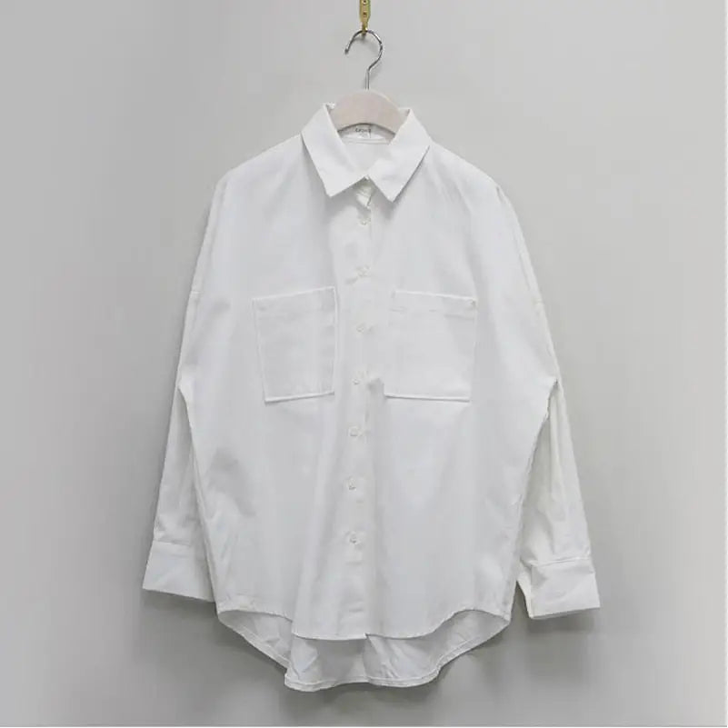 Double Pockets Turn-down Collar Shirt