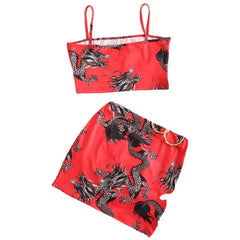 Dragon Short Skirt and Top - Set