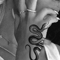 Dragon Snake Waterproof Temporary Tattoo Sticker - Tongue