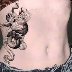 Dragon Snake Waterproof Temporary Tattoo Sticker - Two