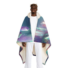 ’Dreamweaver Gleam - Magical Hooded Sherpa Blanket’