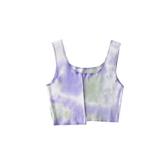 Dyed Asymmetrical Short Tank Top