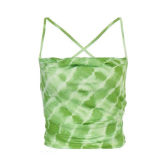 E-Girl Backless Bandage Party Tops - Green / S - Top