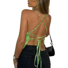 E-Girl Backless Bandage Party Tops