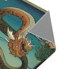 Edo-Period Art-Inspired Area Rug with Traditional Yokai