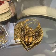 Egyptian Designs Large Hoop Earrings