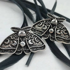 Egyptian Designs Large Hoop Earrings Beetle-Moon / One Size