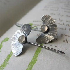 Egyptian Designs Large Hoop Earrings Silver-Long / One Size