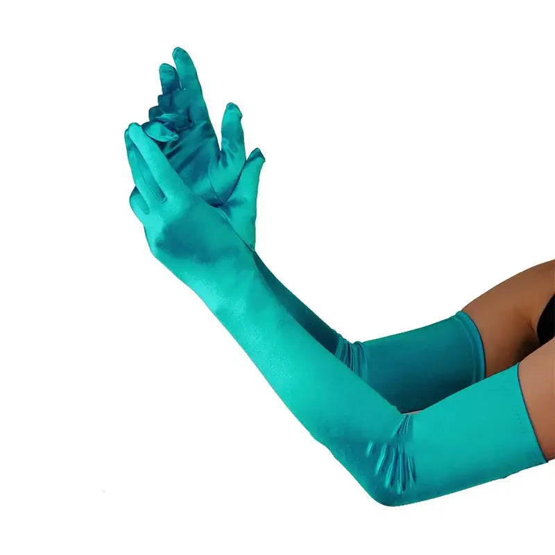 Elbow Length Soft Stylish Gloves for Everyday Wear Satin