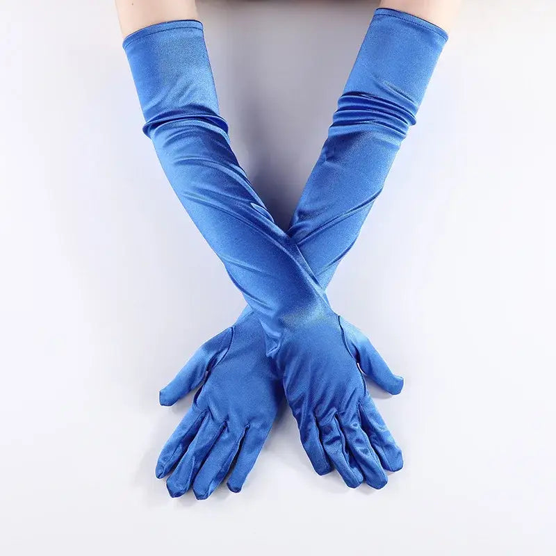 Elbow Length Soft Stylish Gloves for Everyday Wear Satin