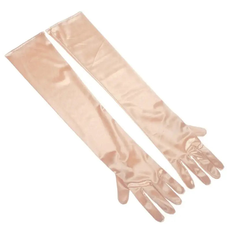 Elbow Length Soft Stylish Gloves for Everyday Wear Satin