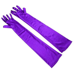 Elbow Length Soft Stylish Gloves for Everyday Wear Satin