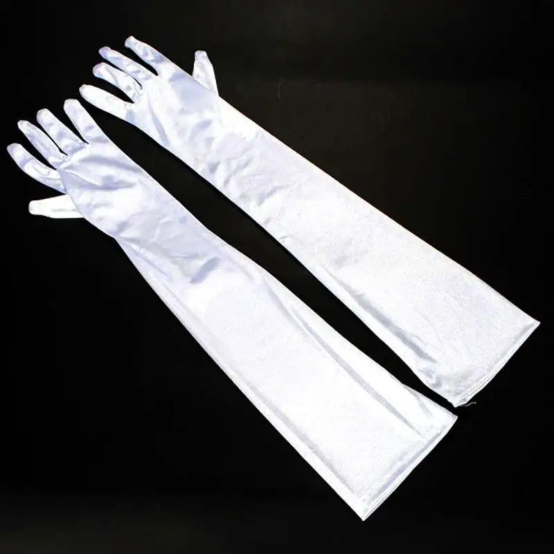 Elbow Length Soft Stylish Gloves for Everyday Wear Satin