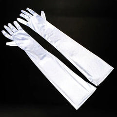Elbow Length Soft Stylish Gloves for Everyday Wear Satin