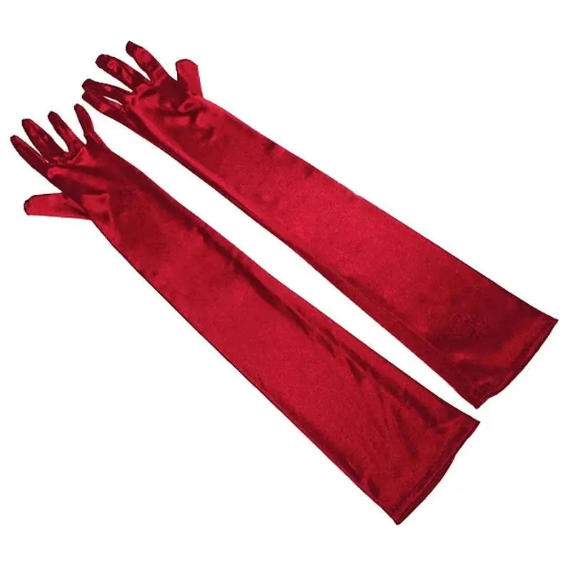 Elbow Length Soft Stylish Gloves for Everyday Wear Satin