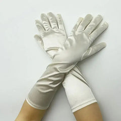 Elbow Length Soft Stylish Gloves for Everyday Wear Satin