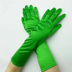Elbow Length Soft Stylish Gloves for Everyday Wear Satin