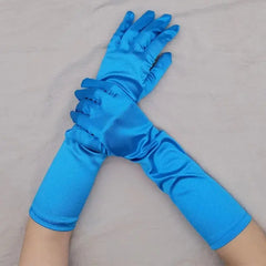 Elbow Length Soft Stylish Gloves for Everyday Wear Satin