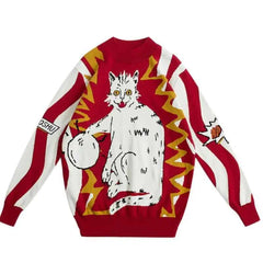 Electric Cat Knitted Oversize Sweater