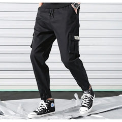 Elegant Cargo Pants with Chic Design and Utility Pockets