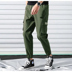 Elegant Cargo Pants with Chic Design and Utility Pockets