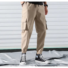 Elegant Cargo Pants with Chic Design and Utility Pockets