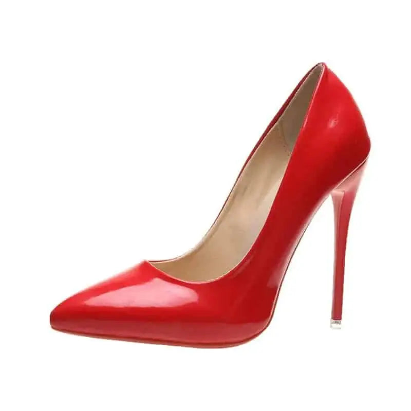 Elegant Platform High Heel Shoes Euro Size Guide Red / 35