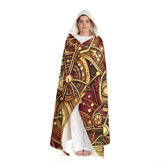 Elysia Solstice - Magical Hooded Sherpa Fleece Blanket