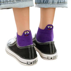 Embroidered Expression Candy Socks for Everyday Wear