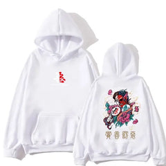Embroidered Japanese Hoodie Best Street Style White / S