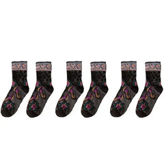 Embroidery Ethnic Flowers Socks