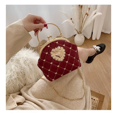 Embroidery Women Leather Handbag