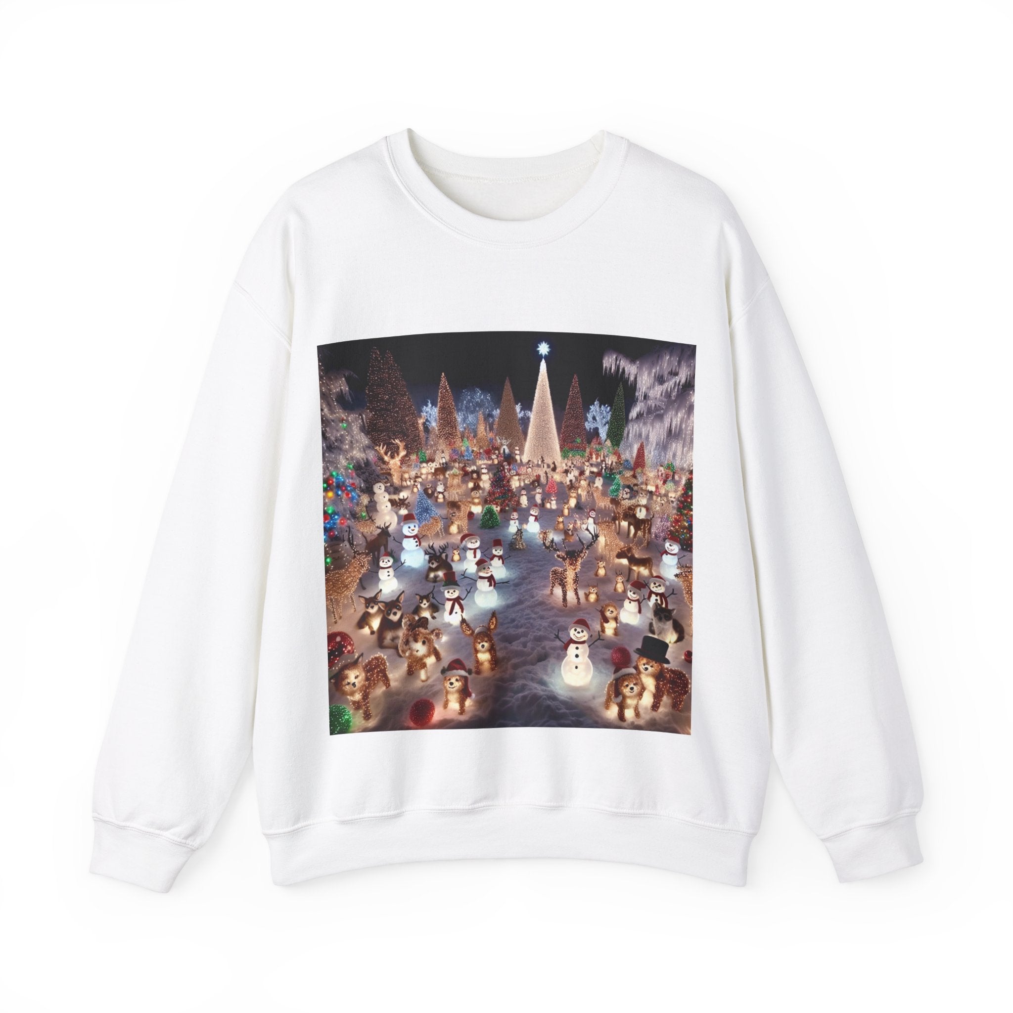 ’Enchanted Holiday Delight - Christmas Sweatshirt’ S / White