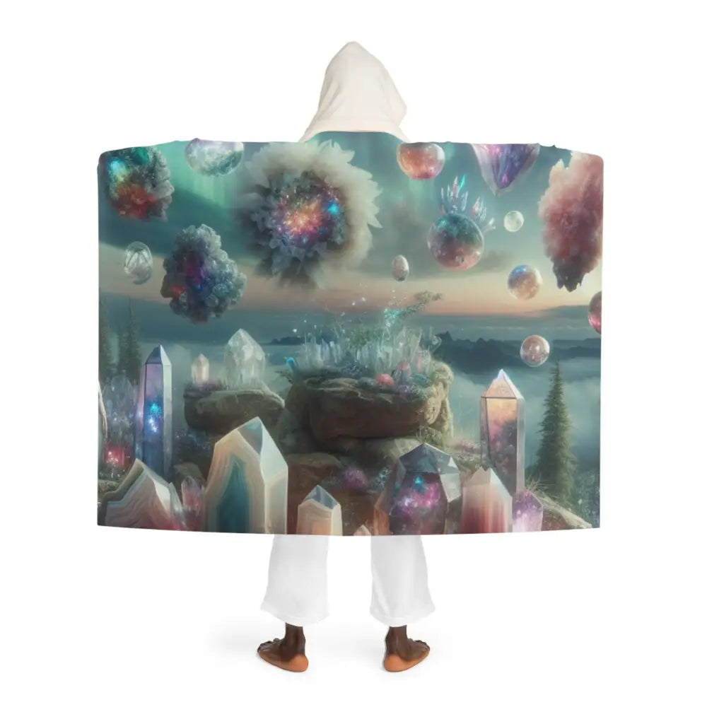 Enchanted Prism Spectra - Magical Hooded Sherpa Blanket