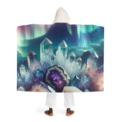 ’Enchanting Aurora - Magical Hooded Sherpa Blanket’