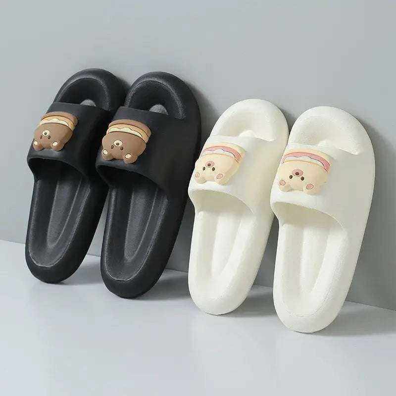 EVA Bear Non-Slip Slippers Cartoon Style