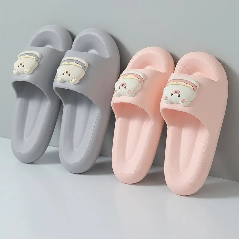 EVA Bear Non-Slip Slippers Cartoon Style