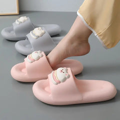 EVA Bear Non-Slip Slippers Cartoon Style