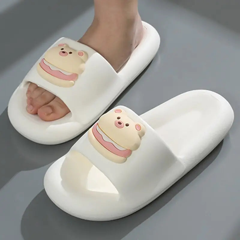 EVA Bear Non-Slip Slippers Cartoon Style