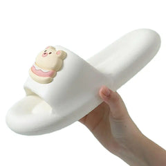 EVA Bear Non-Slip Slippers Cartoon Style White / 36-37