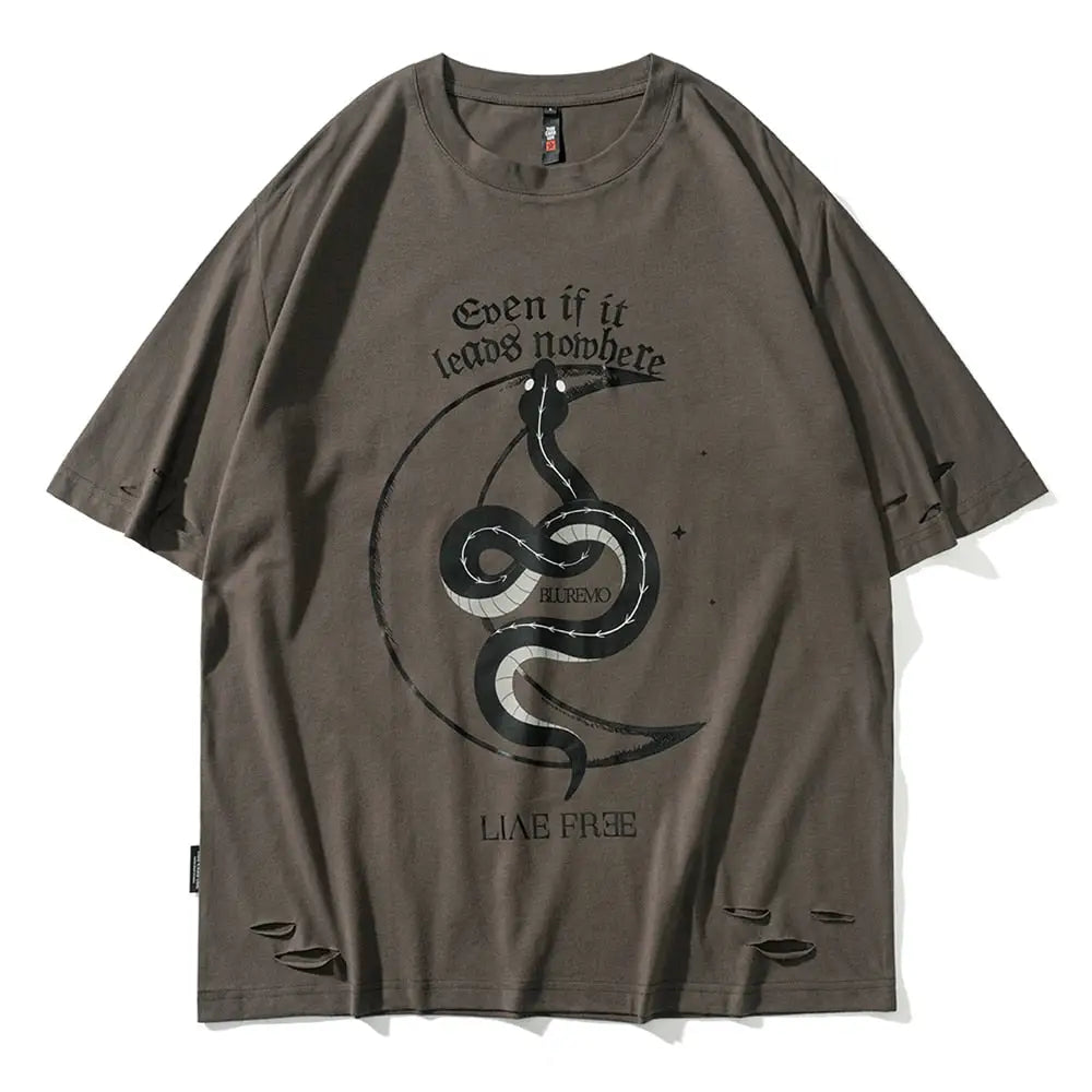 Even if it Leads Nowhere Snake T-shirt