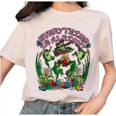 Everything Is Alright Frog Cottagecore T-Shirt