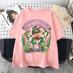 Everything Is Alright Frog Cottagecore T-Shirt
