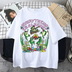Everything Is Alright Frog Cottagecore T-Shirt