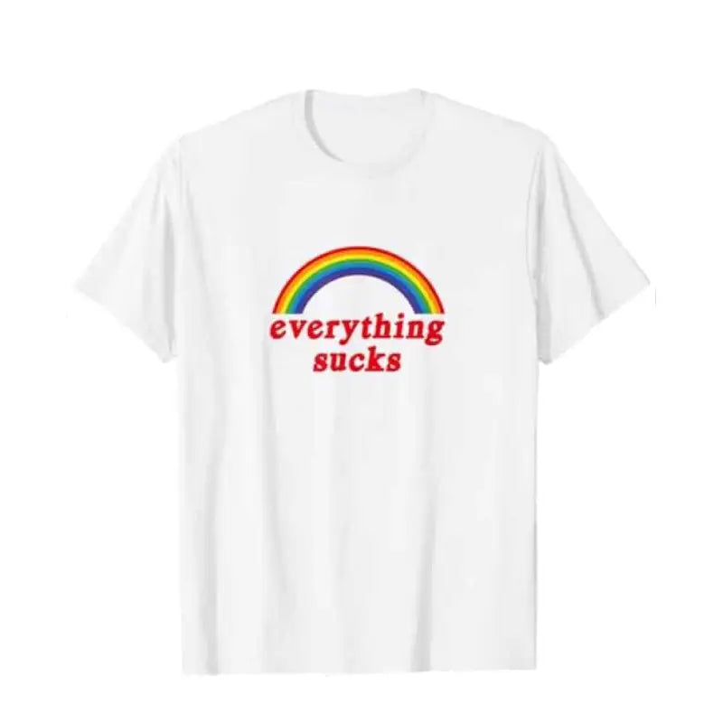 Everything Sucks Rainbow T-shirt