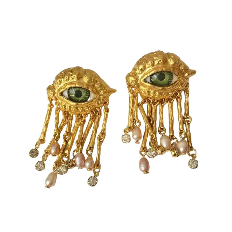 Exaggerated Baroque Eye Earring