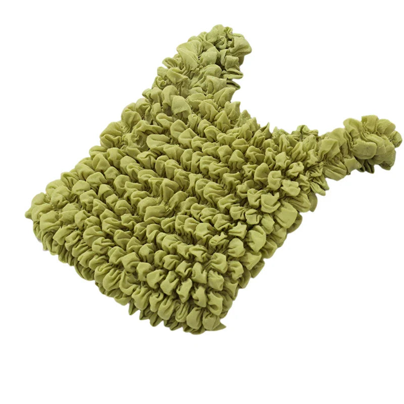 Expand Shoulder Reusable Foldable Tote Bag for Daily Green